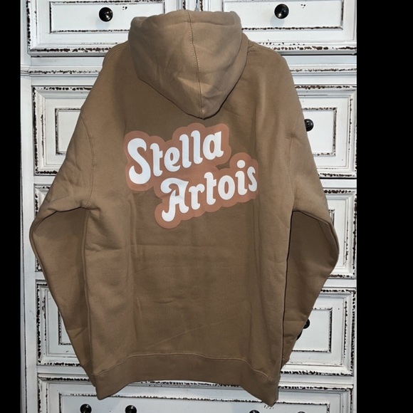 New Hoodie Mens Suze M medium tan color - Picture 8 of 16